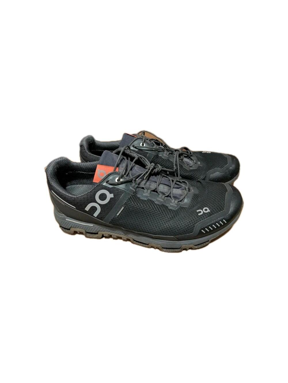 On Shoes Mens Size 11 Black Trail Running Hiking Mesh Sneaker Lace Up Low Top